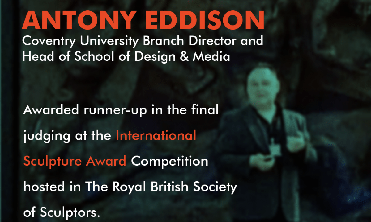 Professor Antony Eddison was awarded runner up in the final judging.
