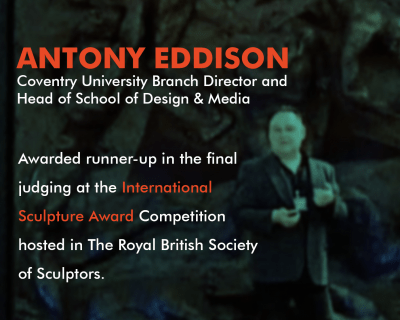 Professor Antony Eddison was awarded runner up in the final judging.