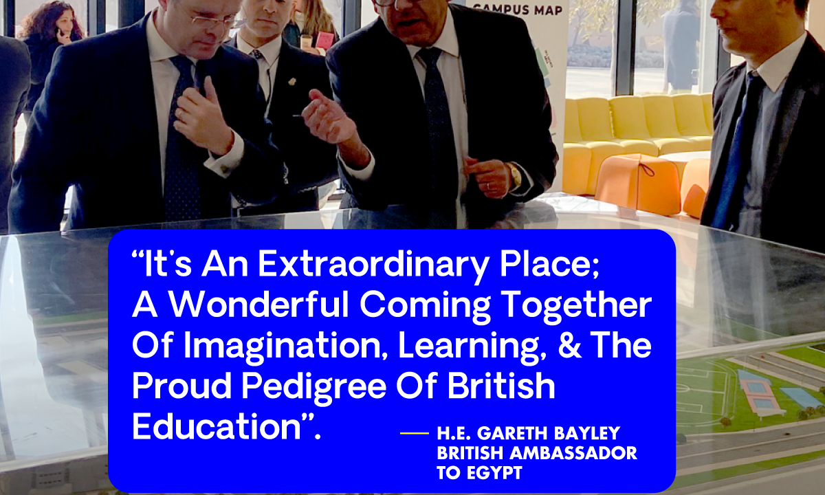 H.E. Gareth Bayley British Ambassador to Egypt praises the extraordinary education experience provided at TKH-Coventry