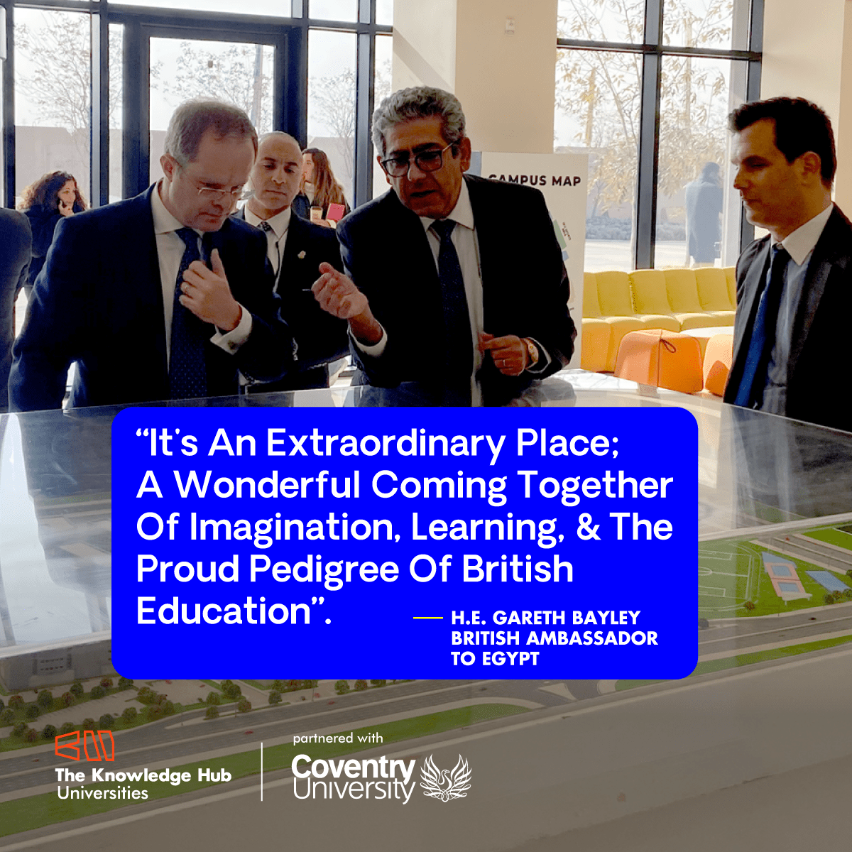 H.E. Gareth Bayley British Ambassador to Egypt praises the